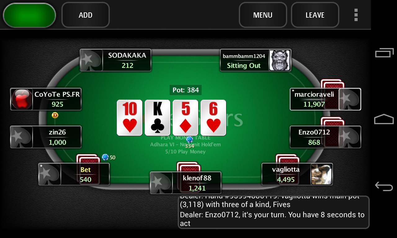 Покер старс играть онлайн ли фонбет пункты ставок