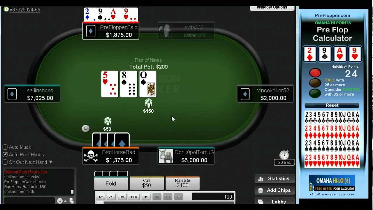 betting pre flop poker